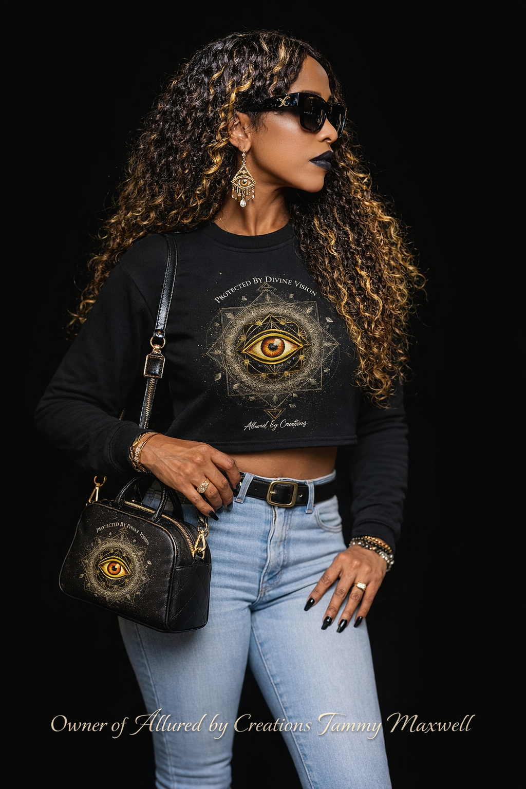 Third Eye Awakening Cropped Sweatshirt | Allured by Creations